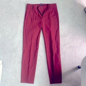 J.Crew Burgundy Work Pants
